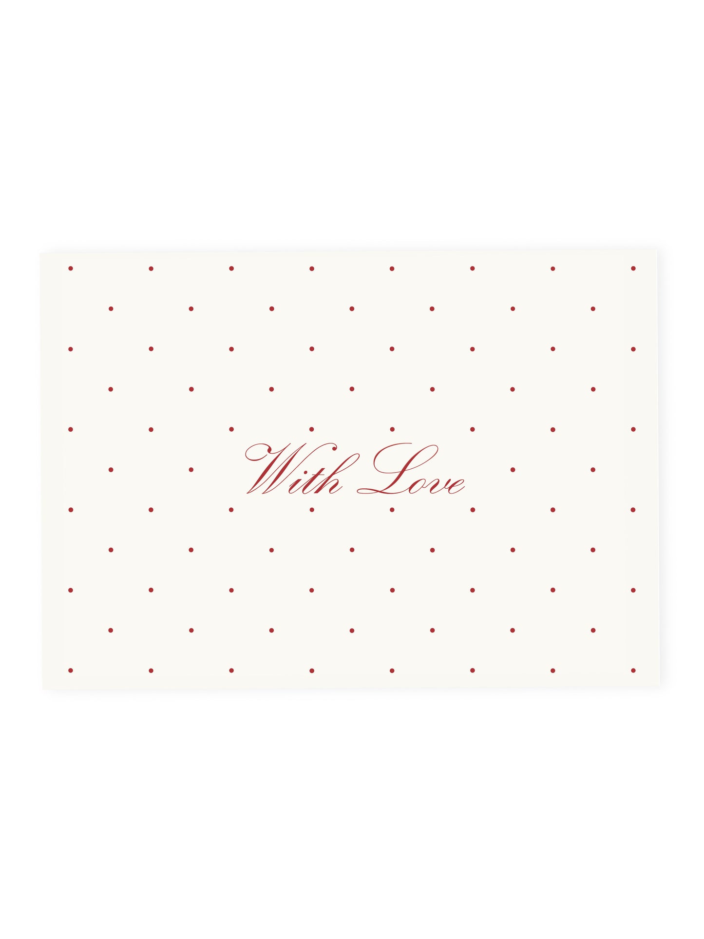 Postcard 'With Love' Polka Dots (Risograph)