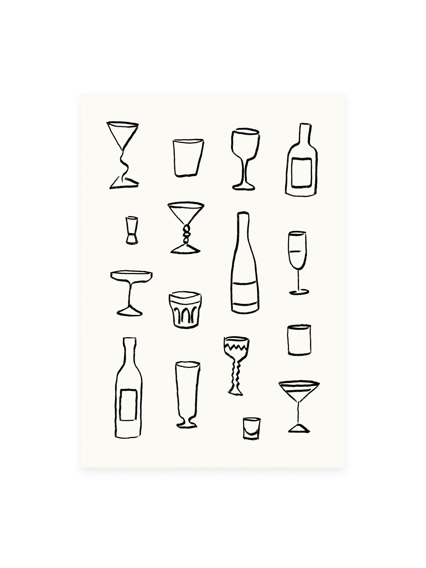 Postcard Drinks (Risograph)