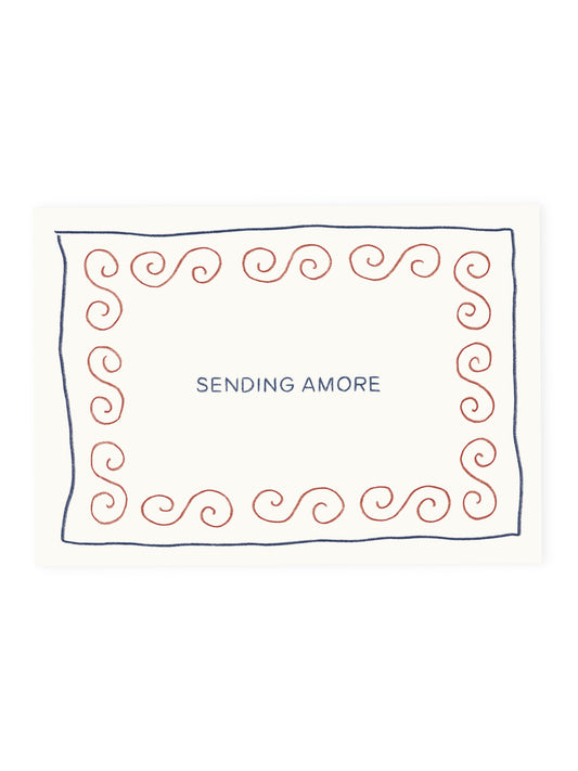 Postcard 'Sending Amore' (Risograph)