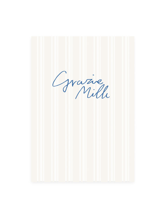 Postcard 'Grazie Mille'
