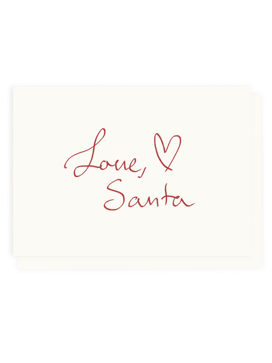 Folding card 'Love, Santa' (risography)
