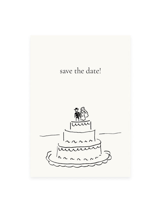 Postcard 'save the date!' (Risography)